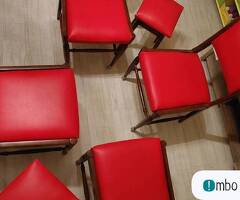 Restored Chairs and Poufs from the times of the Polish Peopl